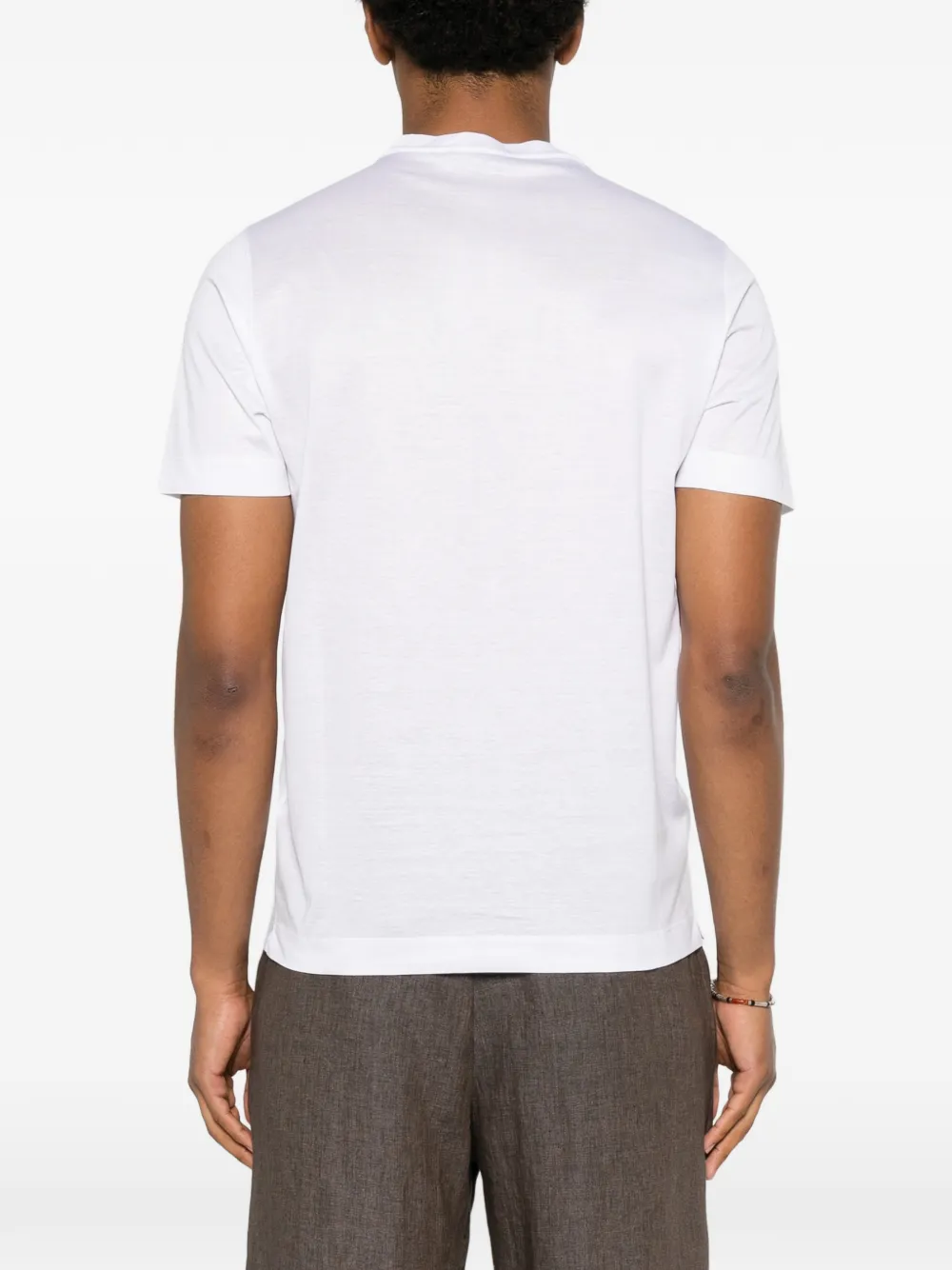 Canali T-shirt met ronde hals Wit