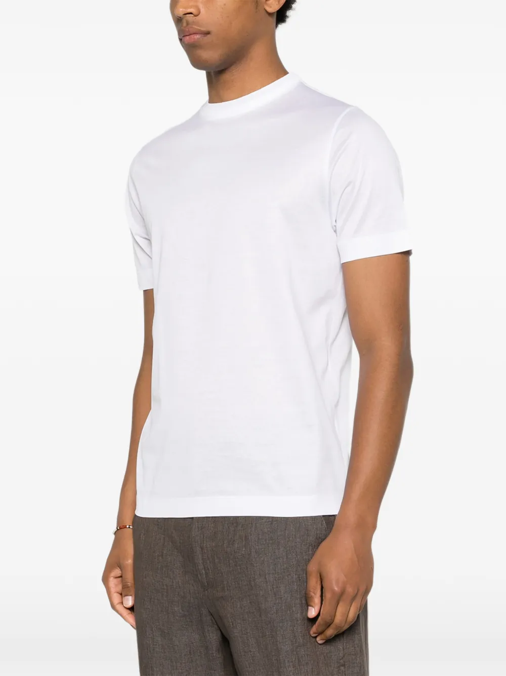 Canali T-shirt met ronde hals Wit