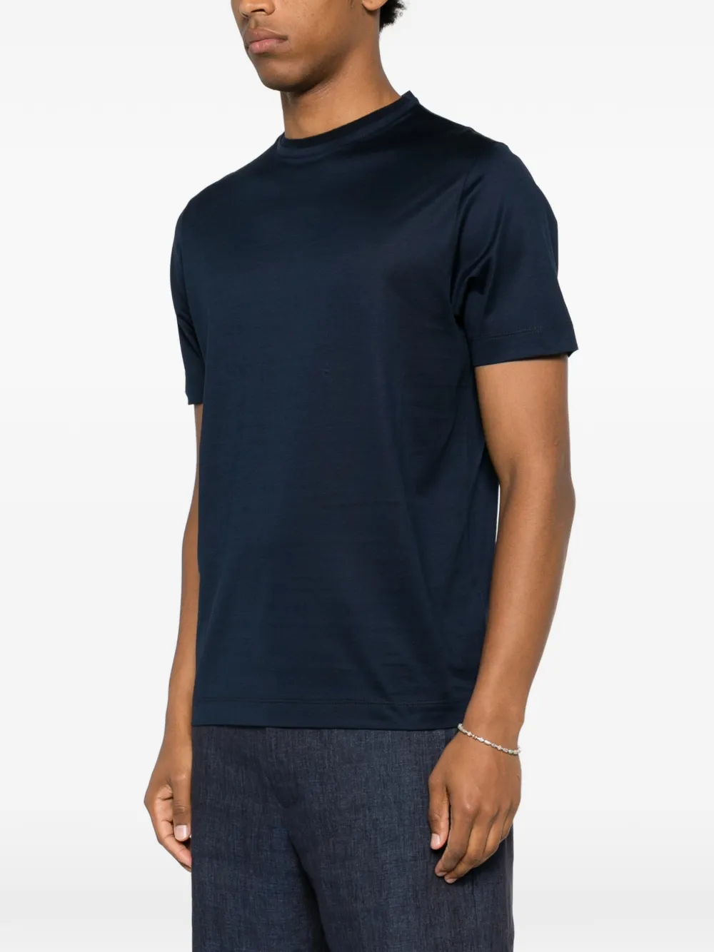 Canali T-shirt met korte mouwen Blauw
