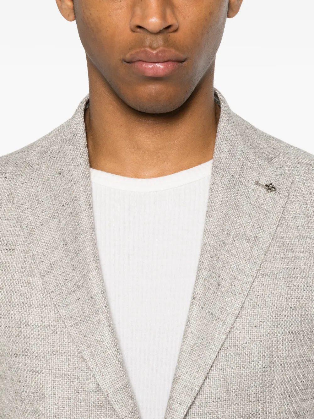 Tagliatore Holland blazer met enkele rij knopen Grijs