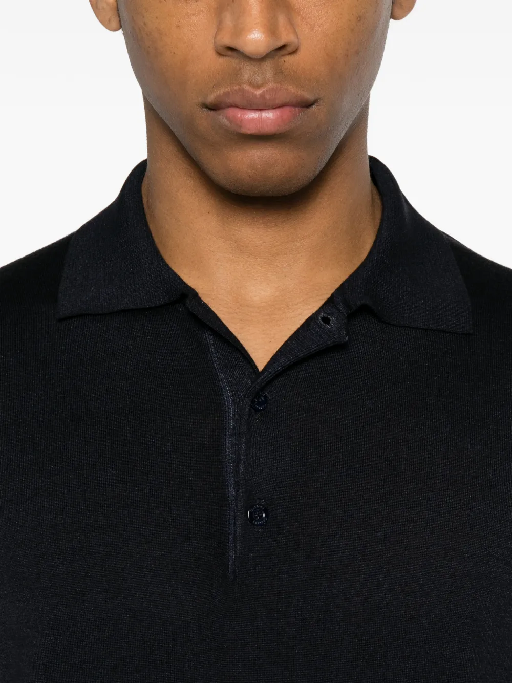 Canali Poloshirt Blauw