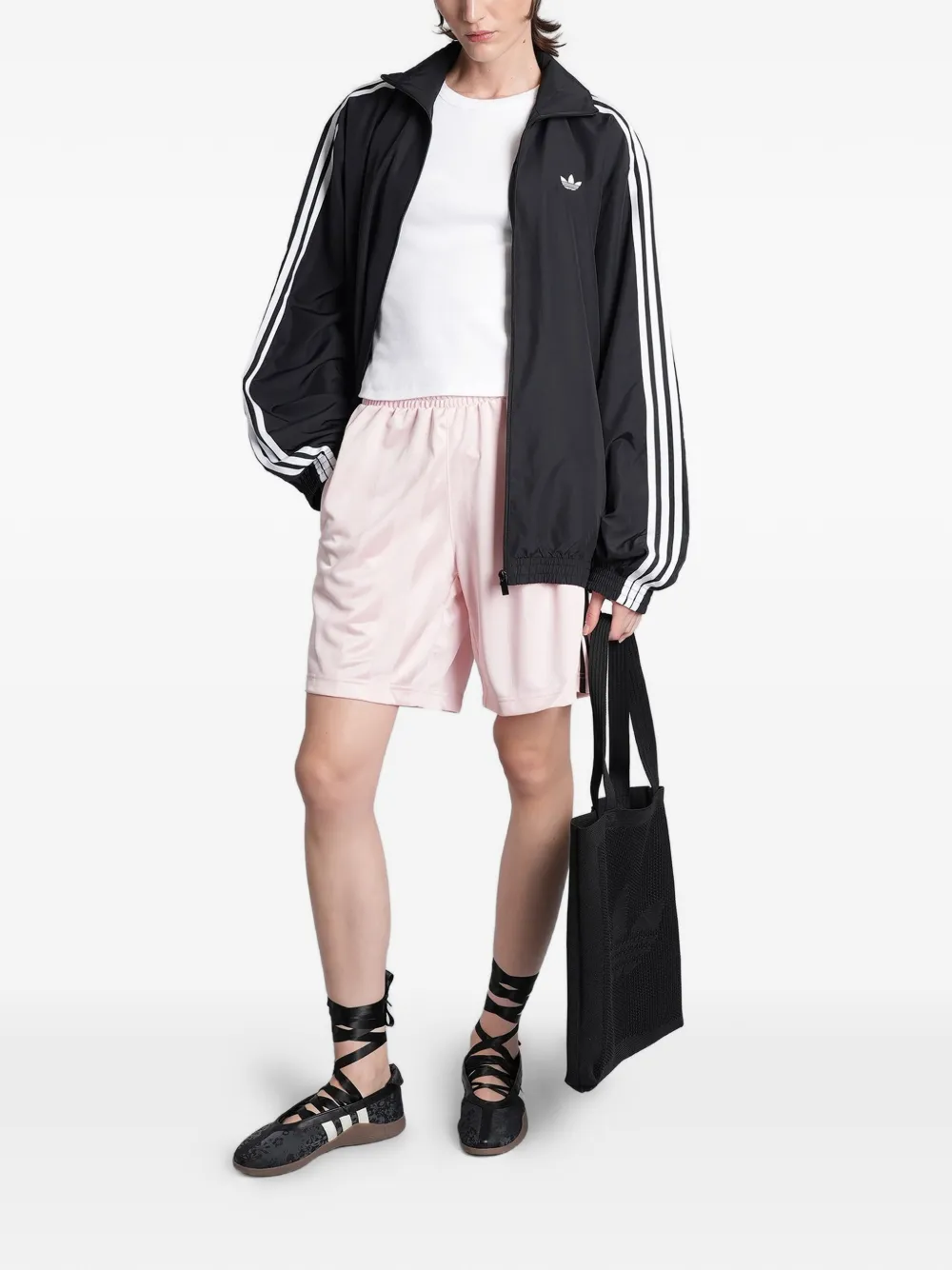 adidas Trefoil zwembroek met streep Roze