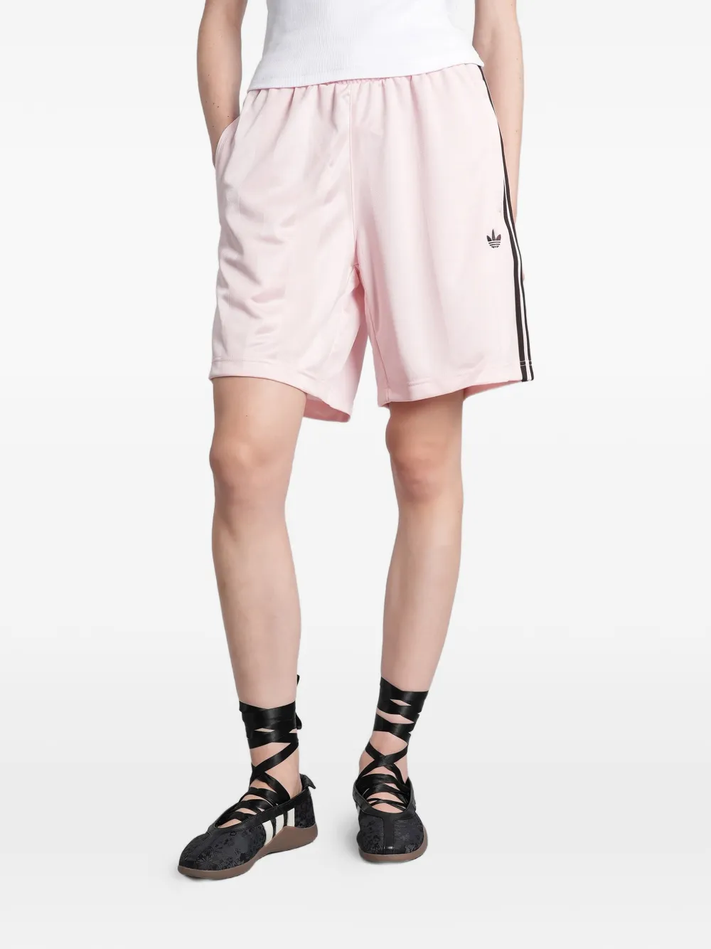 adidas Trefoil zwembroek met streep Roze