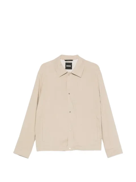 BOSS pointed-toe bomber jacket