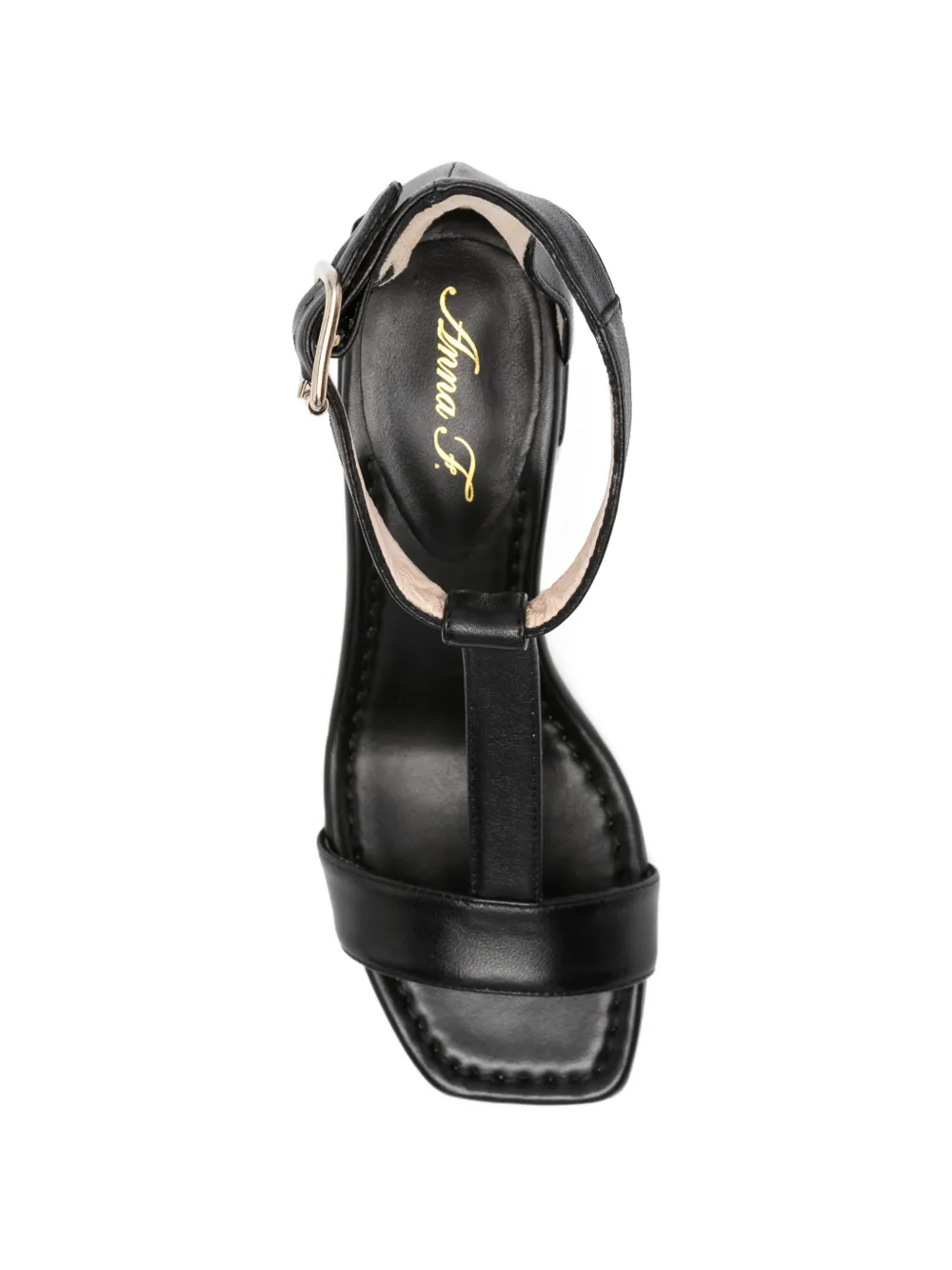 Anna F. Sandalen met gespsluiting Zwart