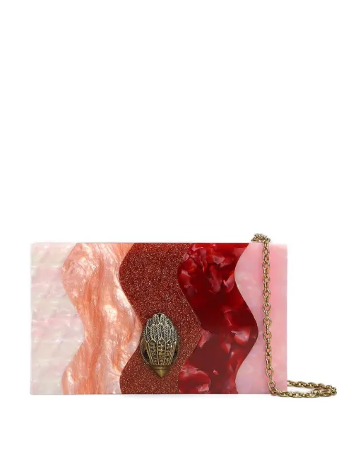 Kurt Geiger London Party Box wavy clutch bag