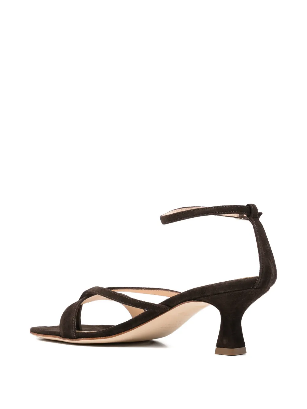 Anna F. Sandalen met vierkante neus Bruin