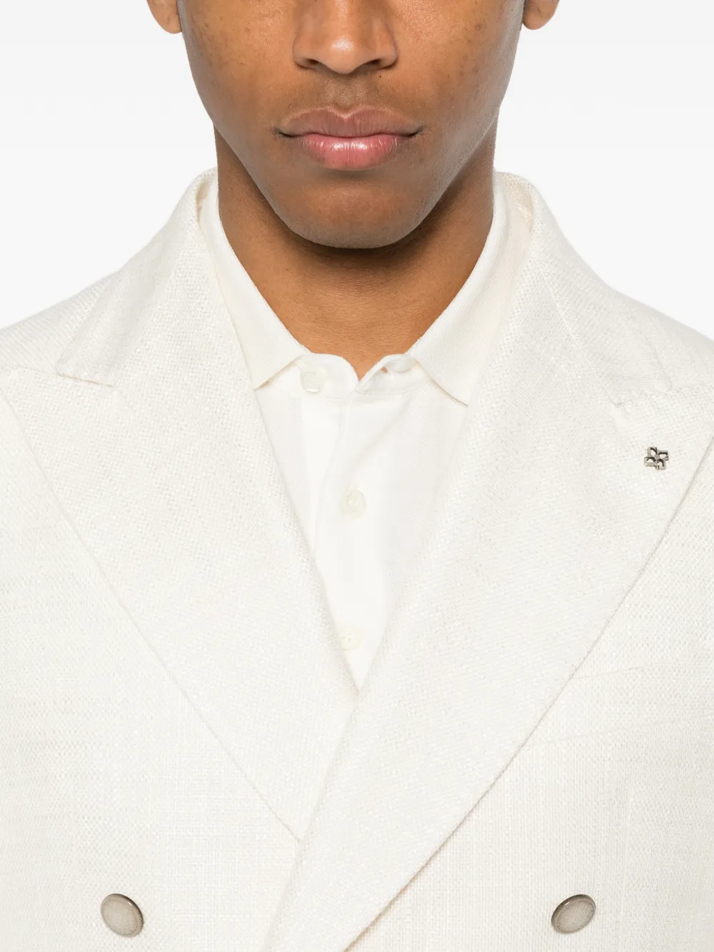 Tagliatore Blazer met dubbele rij knopen Beige