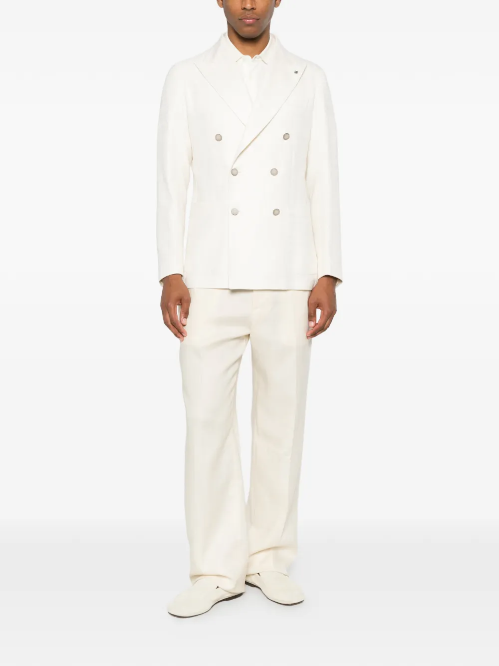 Tagliatore Blazer met dubbele rij knopen Beige