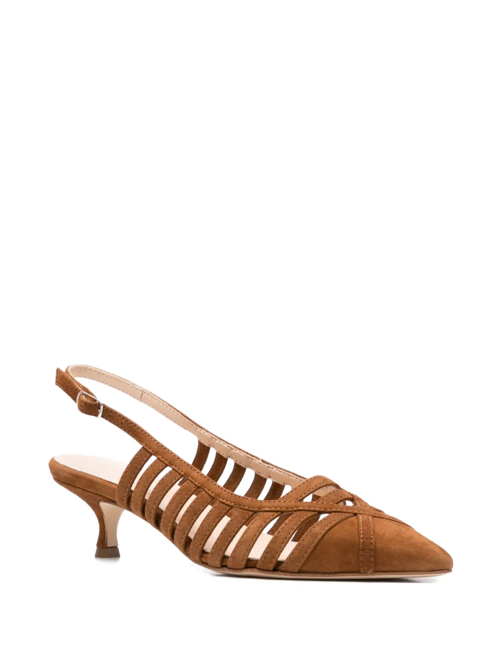 Anna F. Suède pumps Bruin