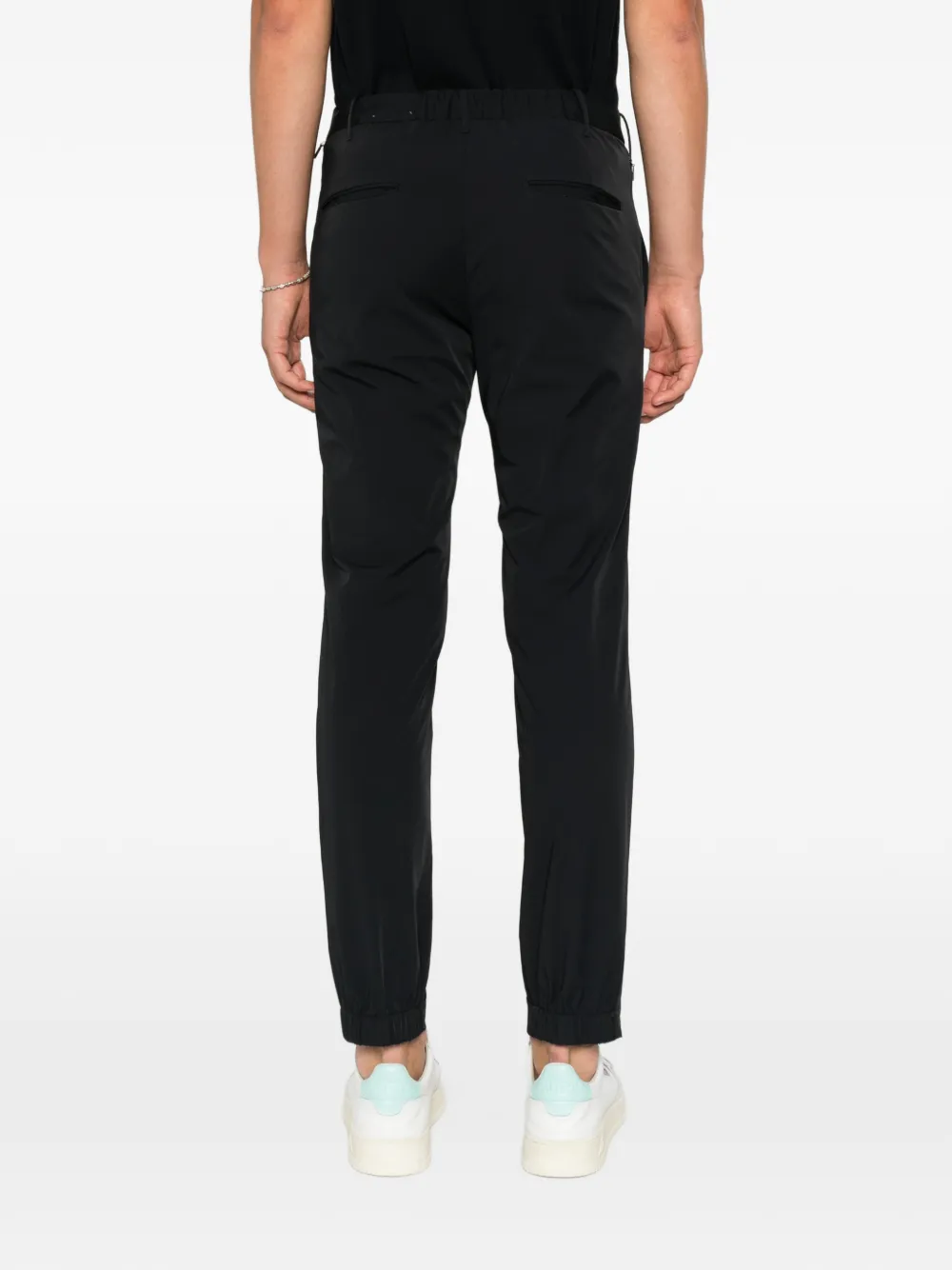 Incotex Broek met elastische tailleband Zwart