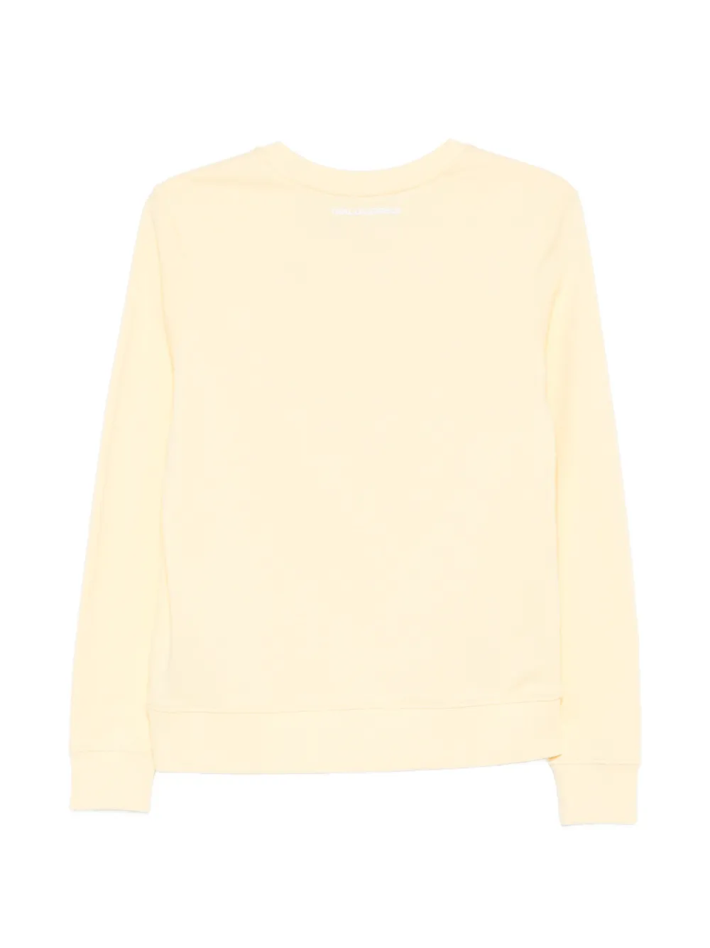 Karl Lagerfeld Ikon sweater verfraaid met stras Geel