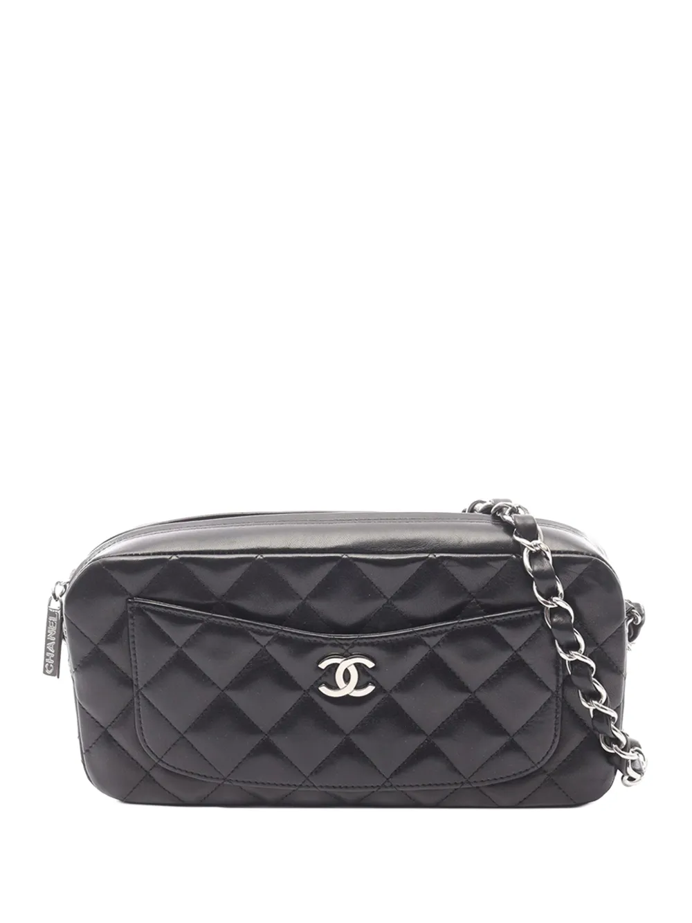 CHANEL Pre-Owned 2005-2006 CC Quilted Lambskin Chain Camera Bag crossbody bag - Nero