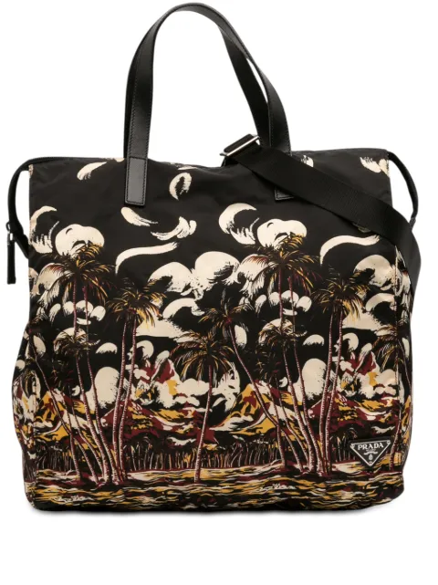 Prada Pre-Owned 2013-2025 Tessuto Stampato satchel