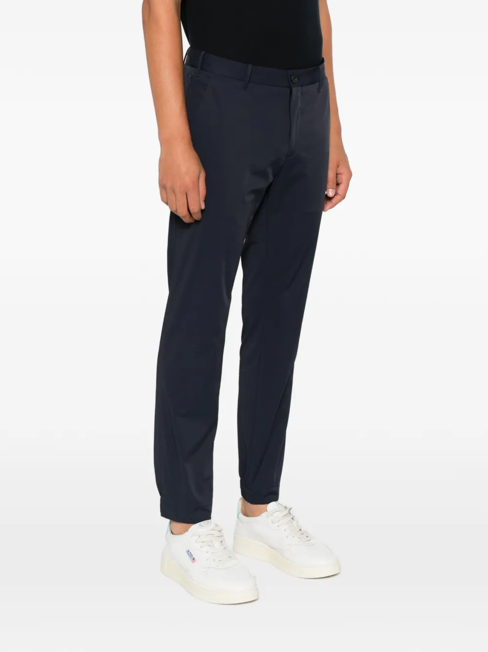Incotex Broek met elastische tailleband Blauw