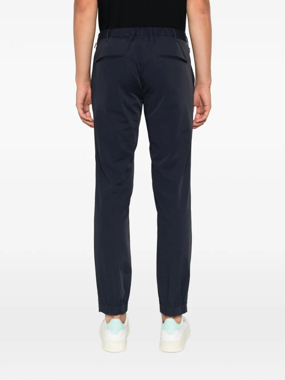 Incotex Broek met elastische tailleband Blauw