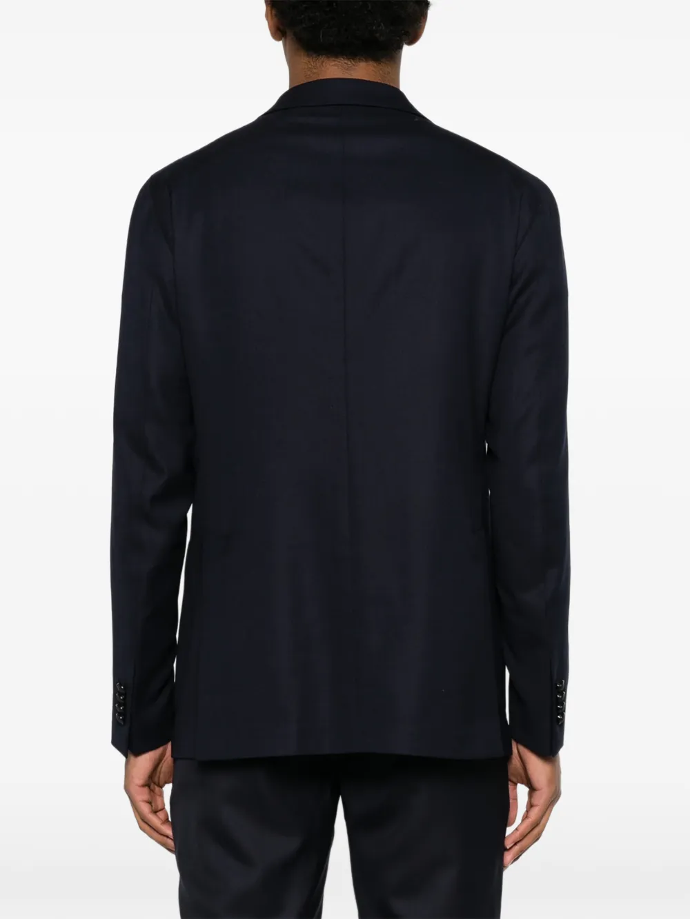 Tagliatore Wollen blazer met enkele rij knopen Blauw