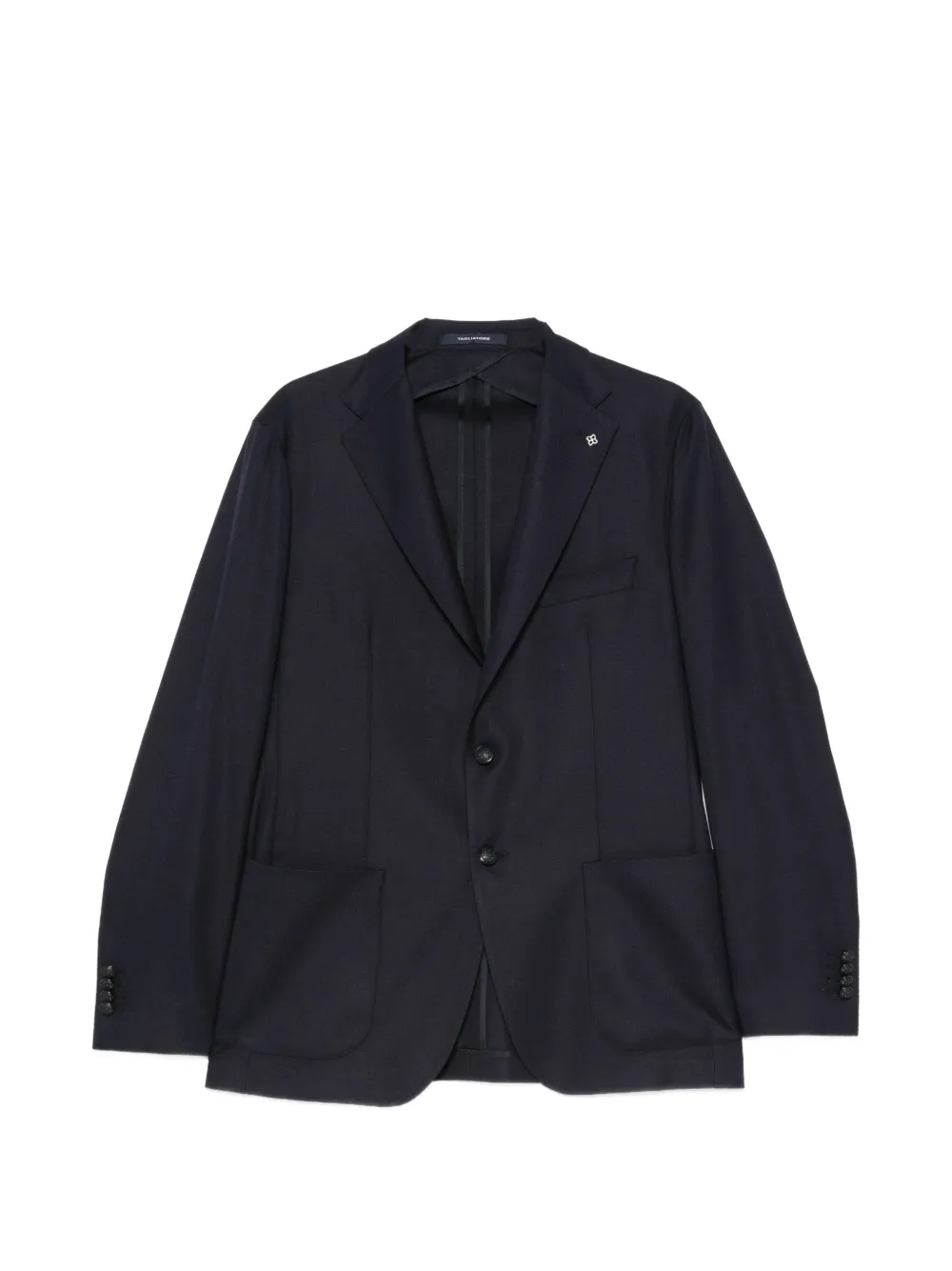 Tagliatore single-breasted wool blazer - Blu