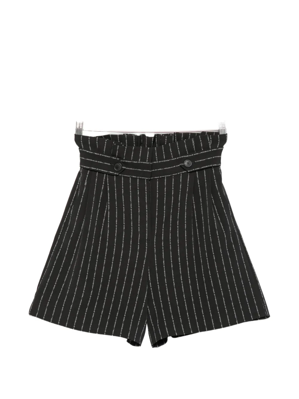 Karl Lagerfeld Logo-pinstripe Shorts In Multi