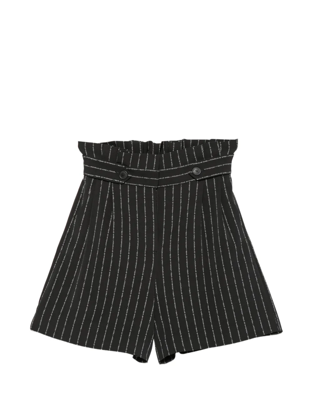 Karl Lagerfeld logo-pinstripe shorts - Schwarz