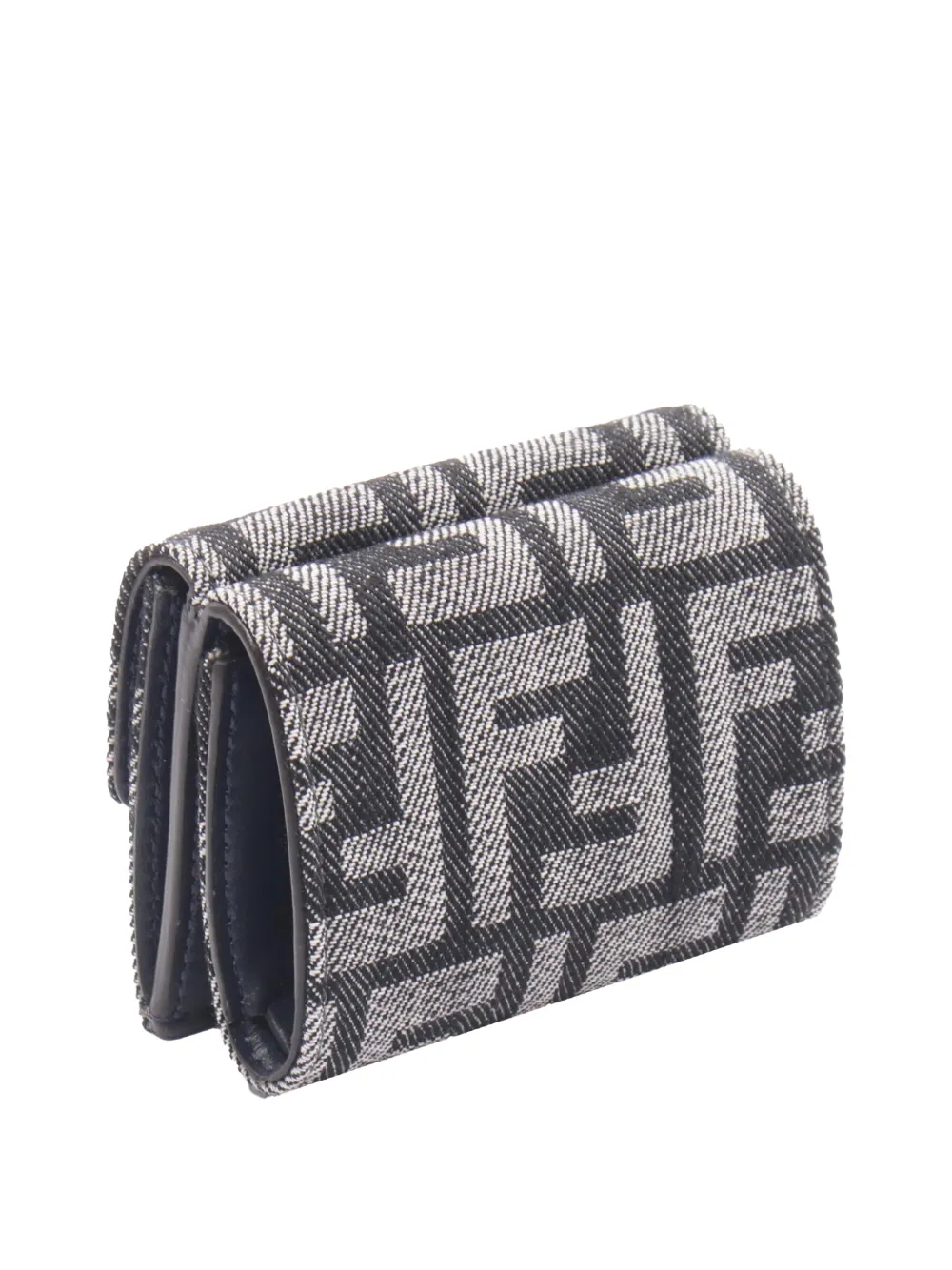 2000-2010 Denim Effect Ff Jacquard Wallet Small Wallets