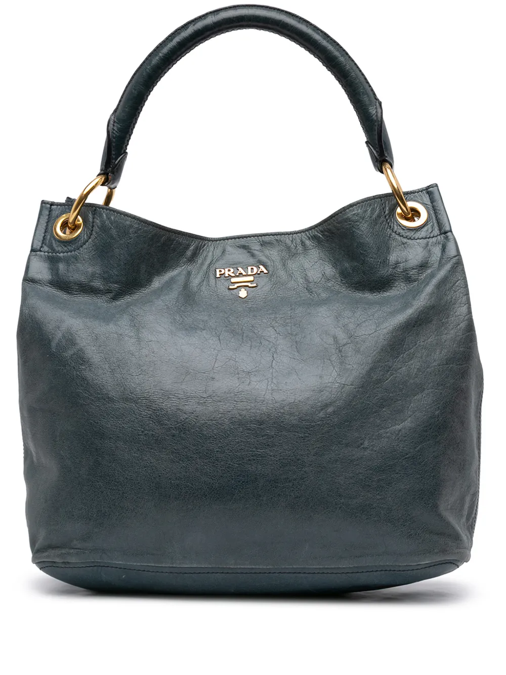 Prada Pre-Owned 2010-2026 Vitello Daino hobo bag - Blu