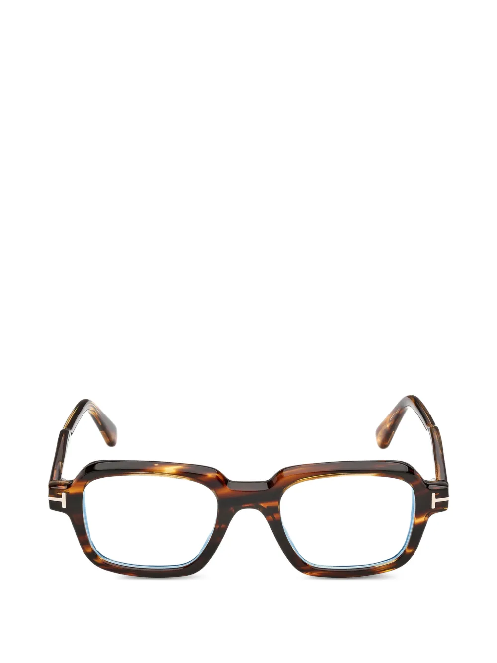 TOM FORD Eyewear square frame glasses - Marrone