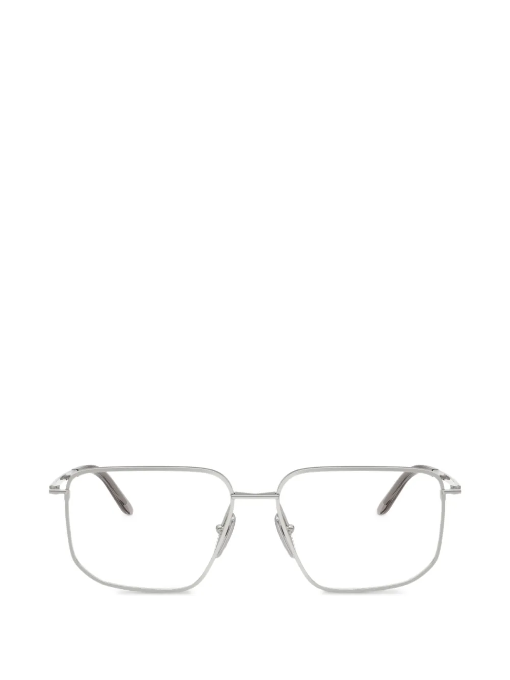 Prada Eyewear rectangle glasses - Argento