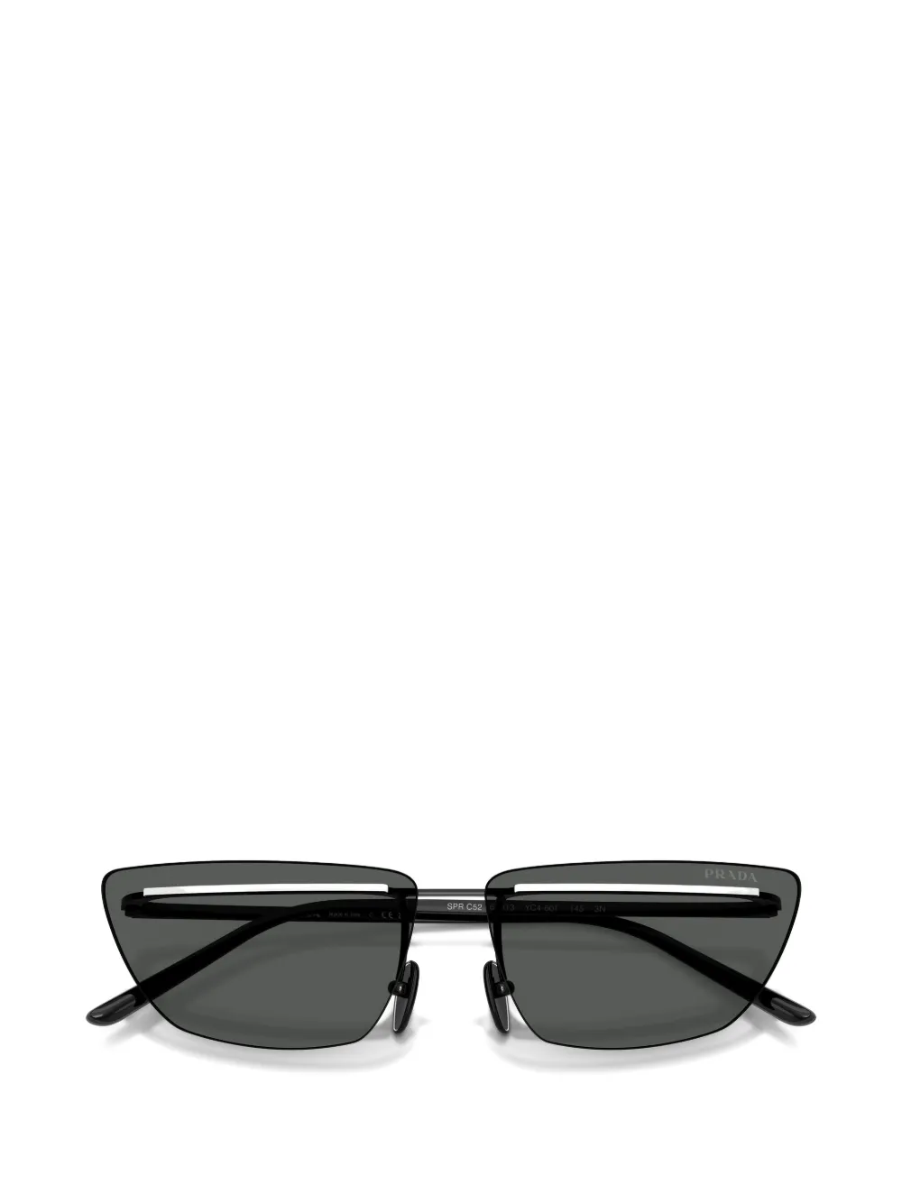 Prada Eyewear Zonnebril met cat-eye montuur Zwart