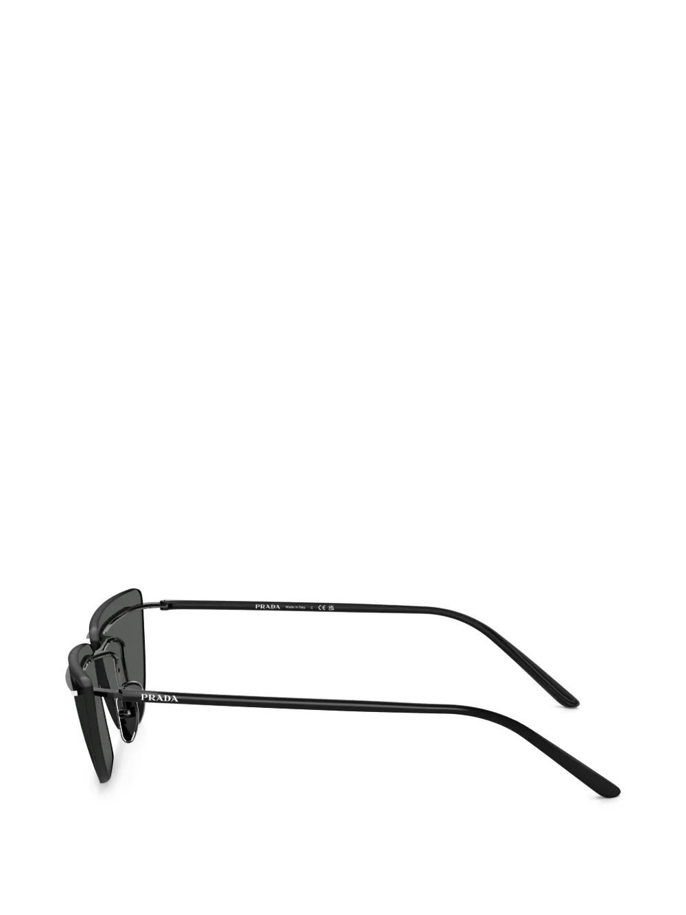Prada Eyewear Zonnebril met cat-eye montuur Zwart