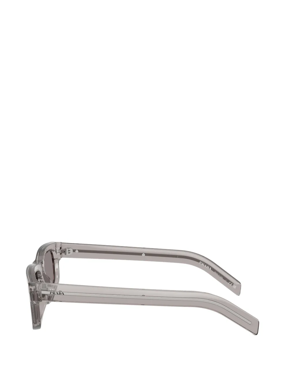Prada Eyewear Zonnebril met rechthoekig montuur Grijs
