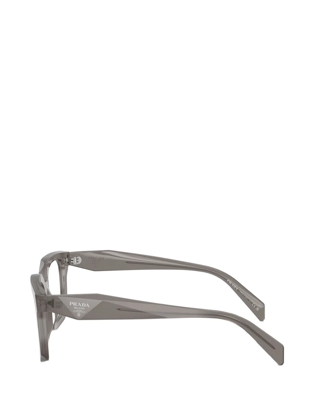 Prada Eyewear Bril met vierkant montuur Grijs