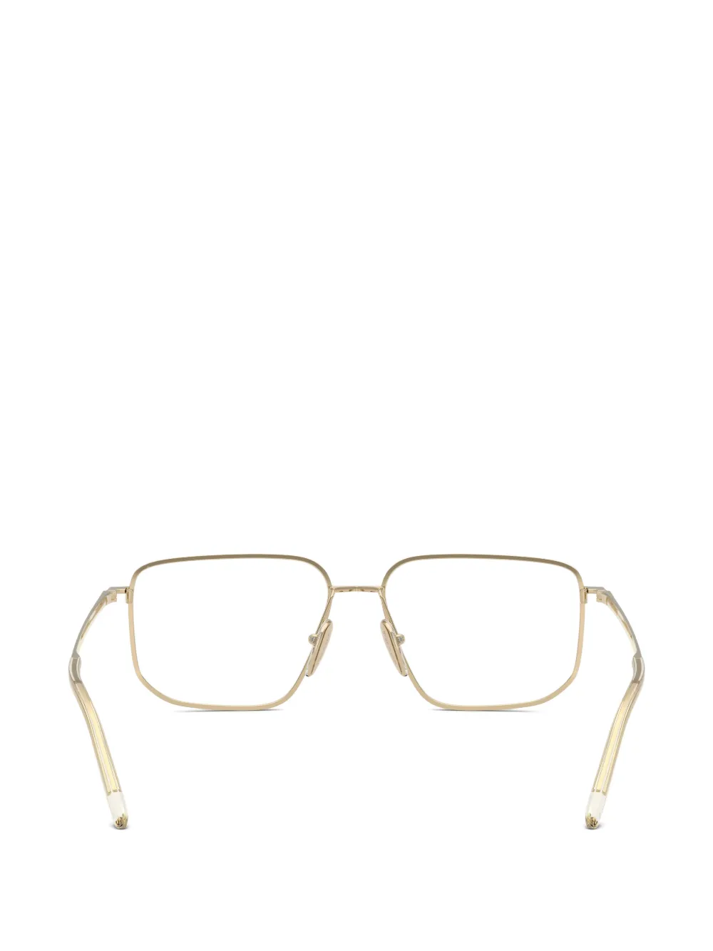 Prada Eyewear Bril met vierkant montuur Goud