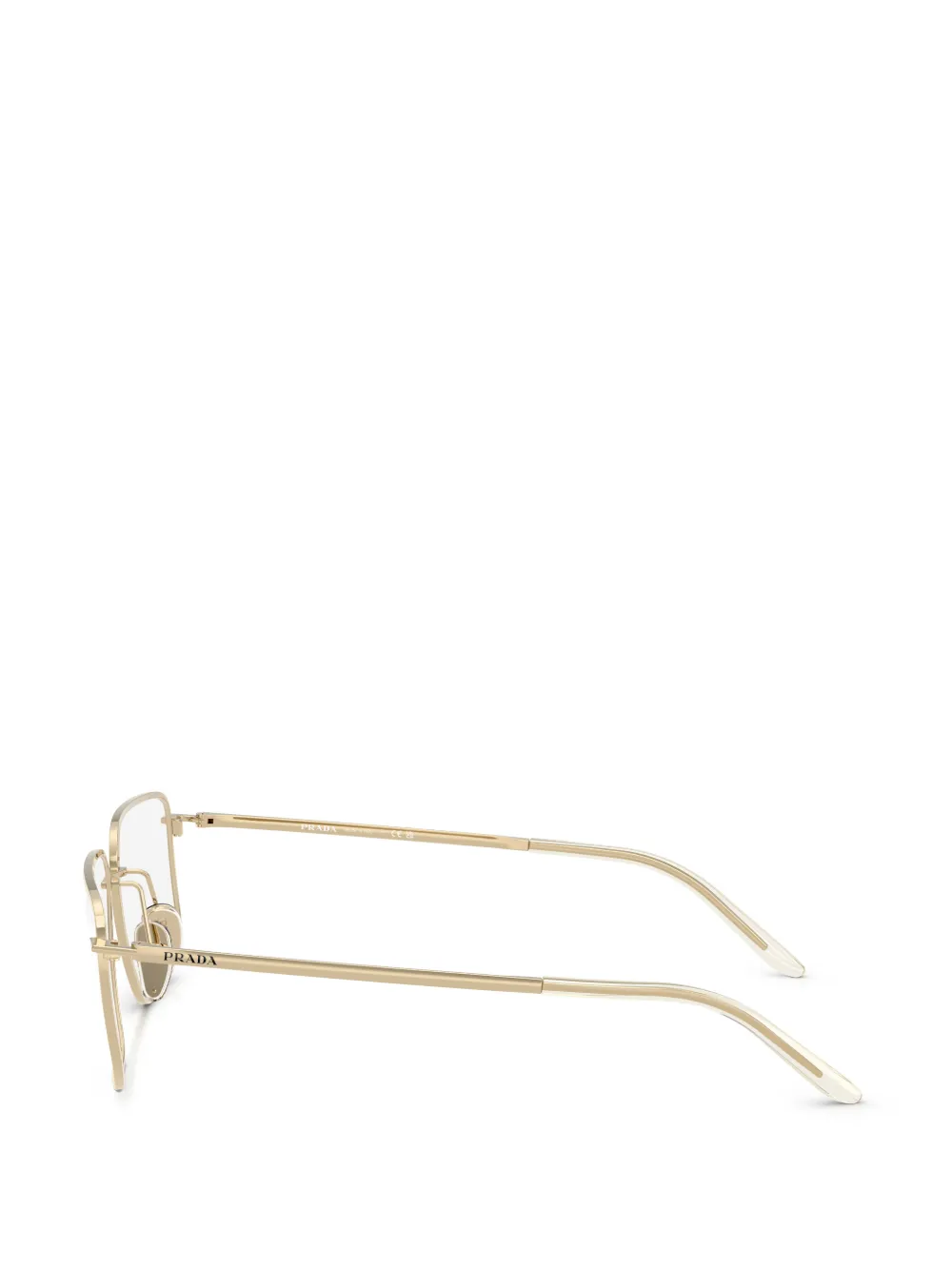  Prada Eyewear Square-frame Glasses - Gold 