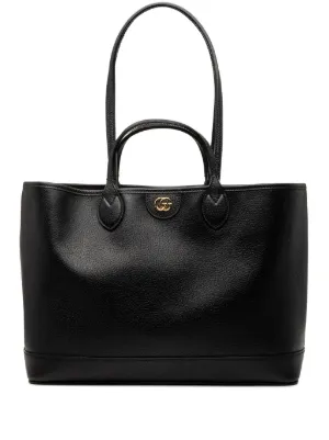 Miu Miu Pre-Owned レザー トートバッグ | ブラック | FARFETCH JP