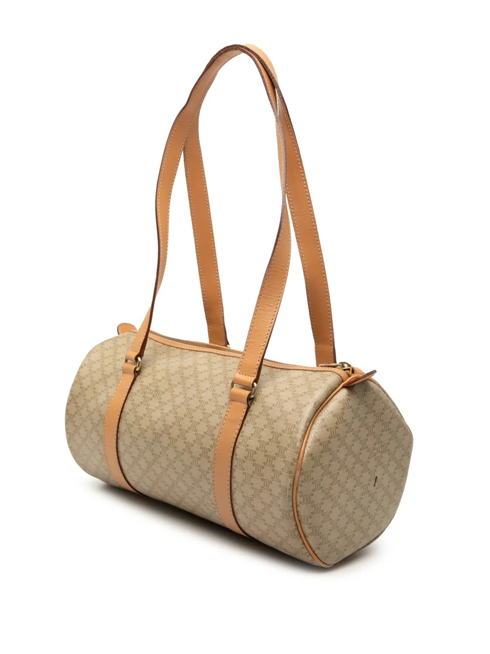  Celine Pre-owned 2014 Macadam Coated Canvas Shoulder Bag - Brown 