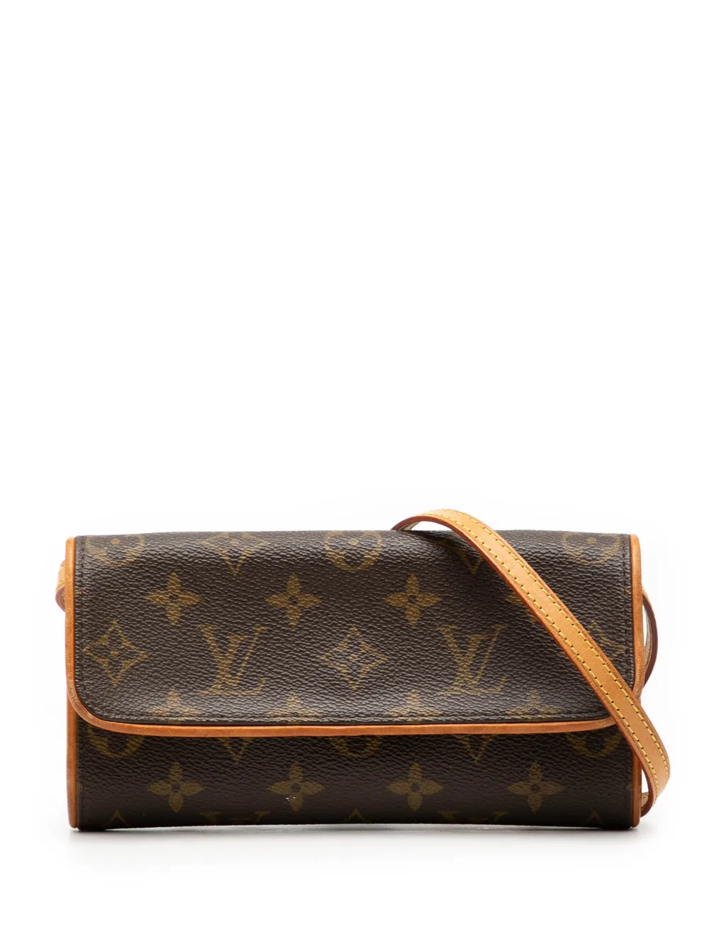 Louis Vuitton Pre-Owned 2000 Monogram Pochette Twin PM crossbody bag - Marrone