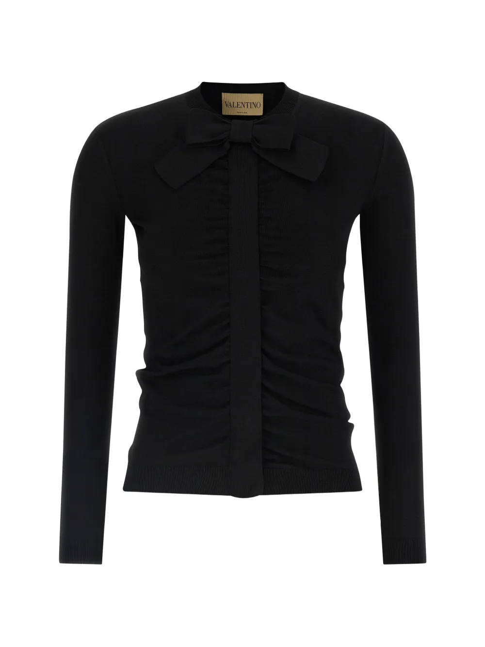 Valentino Garavani bow-detail cardigan - Nero