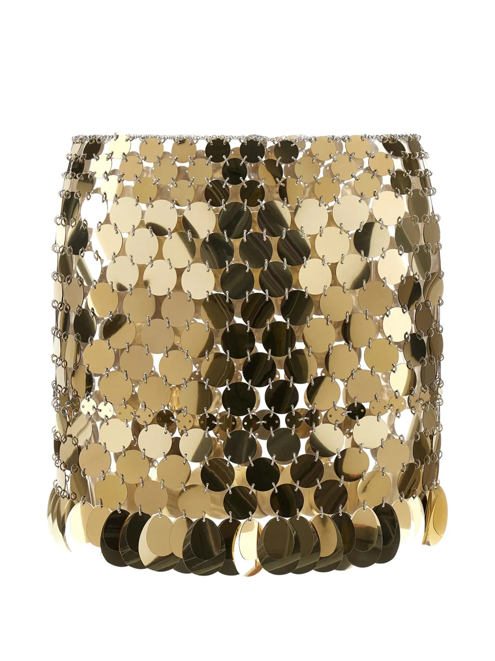 Rabanne disc-embellished skirt - Gold
