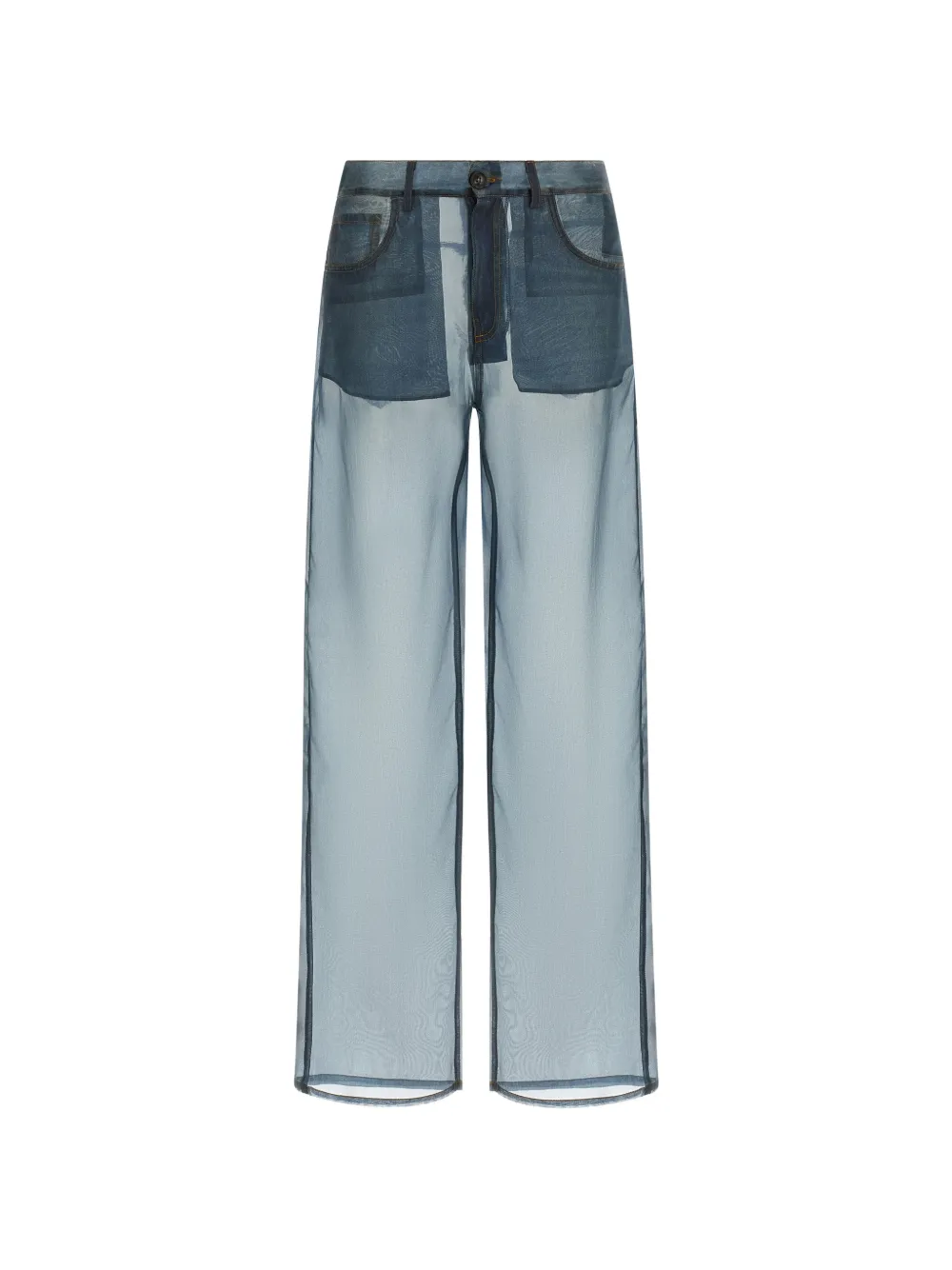 Haikure Bonnie semi-sheer trousers - Blu