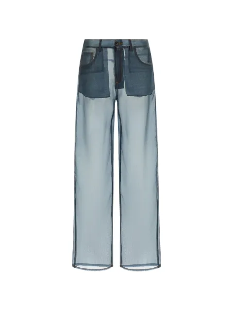 Haikure Bonnie semi-sheer trousers