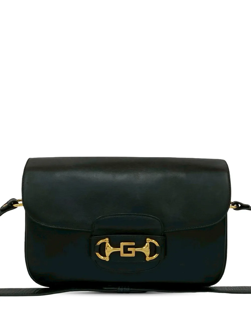Gucci Pre-Owned 20th Century Leather Horsebit Bold G crossbody bag - Nero