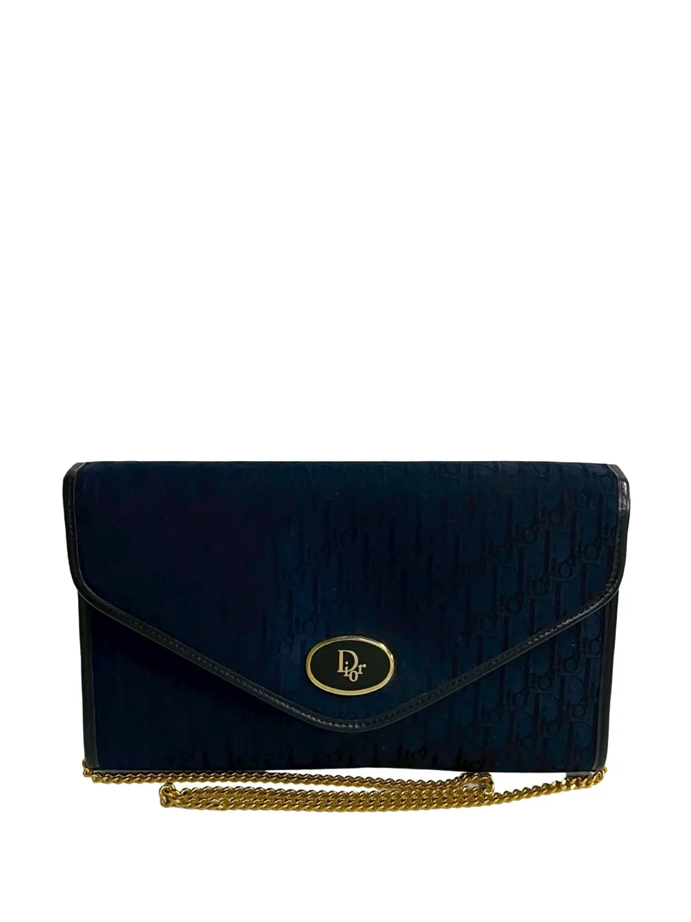 Christian Dior Pre-Owned 20th Century Diorissimo Trotter Canvas Chain crossbody bag - Blue