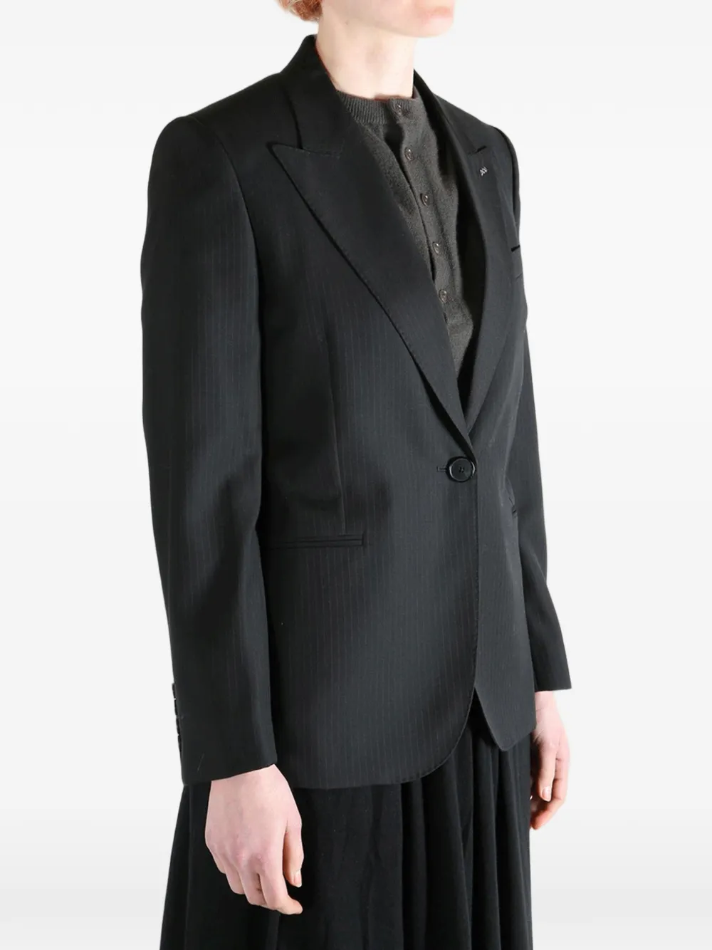Givenchy Blazer met enkele rij knopen Zwart