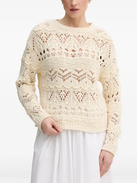 OUI pointelle-knit sweater