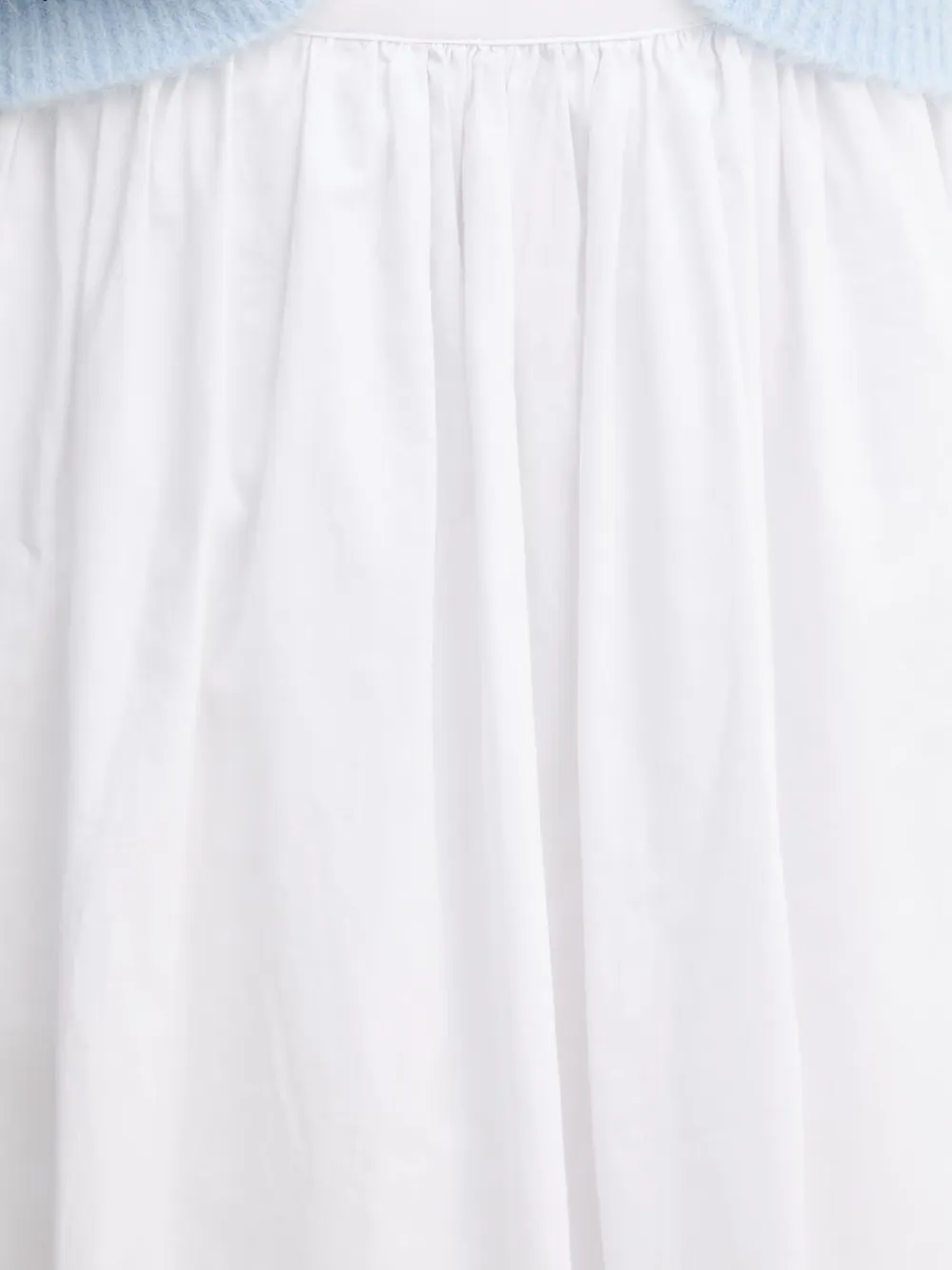 OUI gathered midi skirt Wit