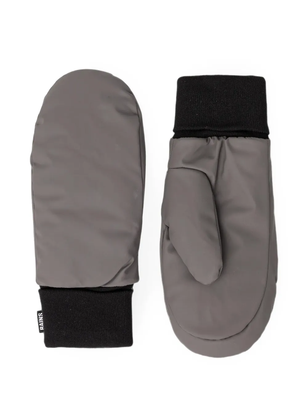 Rains ribbed-cuff mittens