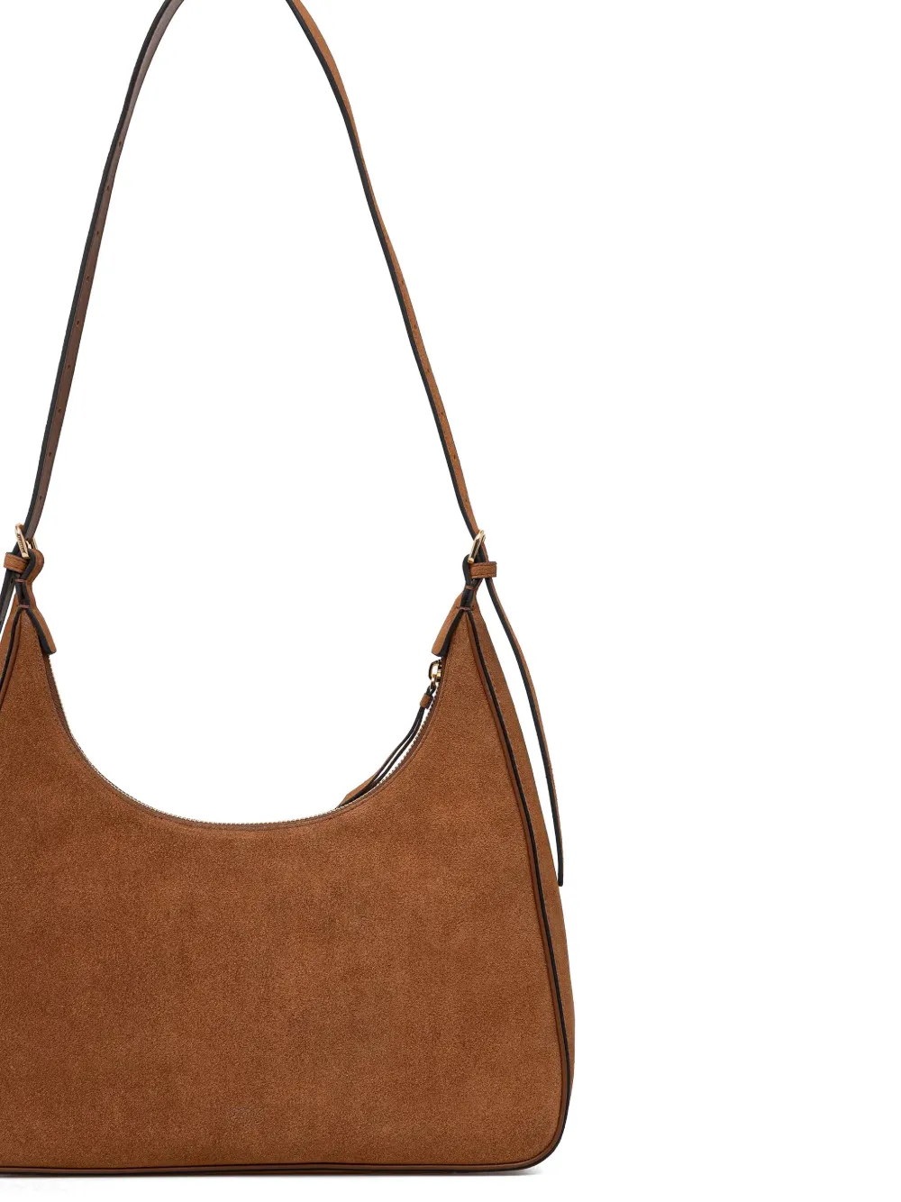 PINKO Schoudertas met logopatch Bruin