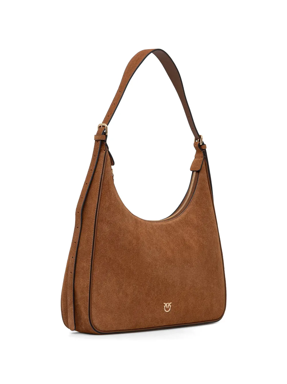 PINKO Schoudertas met logopatch Bruin
