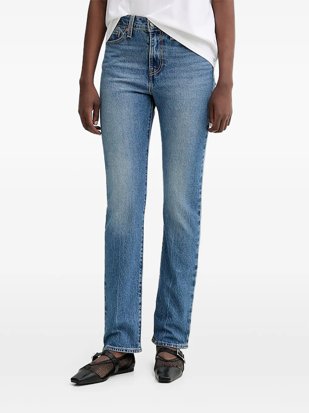Levi's WEDGIE cotton denim jeans - Blu